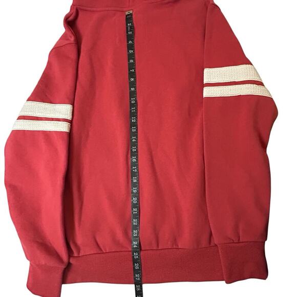 Colosseum DAYTON FLYERS Mens Sz L RED O HOOLIGAN Hoodie Waffle Stitched New NWT - Picture 5 of 10